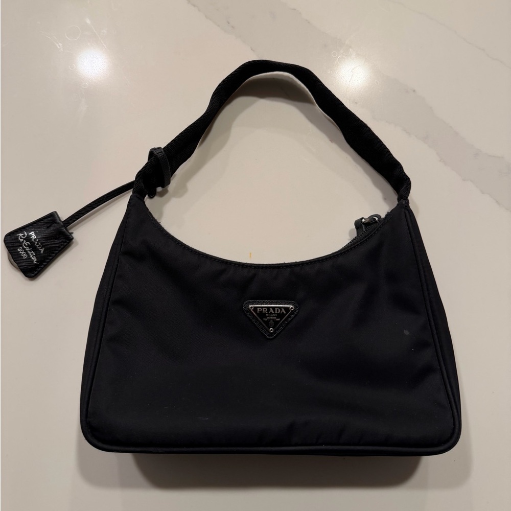 Prada Black Nylon Shoulder Bag